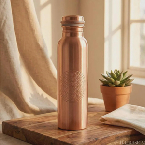 Pure <b>Copper</b> Water Bottle Antique <b>Copper</b> Design Thermal Insulation Anti-Corrosion Coating for Boiling Reusable Corporate Gifting - Product Image 2