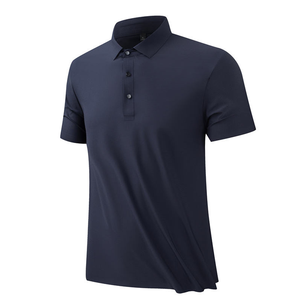 Polo de manga corta para hombre, color gris claro, 100% algodón, estilo casual, corte regular, cuello con botones, tejido. - Product Image 2