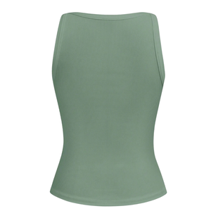 Women's Ribbed V-Neck Slim Fit Ruched Side <b>Spaghetti</b> <b>Strap</b> <b>Tank</b> <b>Top</b> Quick Dry Breathable Yoga Workout Plain Spandex/Polyester - Product Image 2
