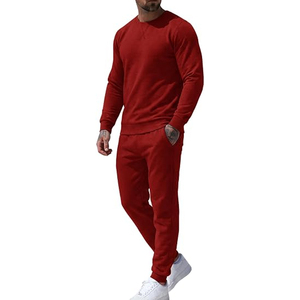 Factory Direct Sale Men's New Spring Autumn Casual Sports <b>Knitted</b> Breathable Hooded Long Sleeve Spandex/Cotton Sweatshirt <b>Sets</b> - Product Image 5