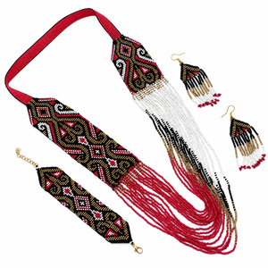 Collares Artesanales de Cuentas de Vidrio Coloridos Estilo Boho, Joyería de Moda, Collar llamativo para Mujer, Accesorio Étnico - Product Image 1