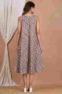 Vestido de Maternidad sin Mangas con Estampado Floral de Algodón para Sesión de Fotos, con Cierre para Lactancia, Túnica Larga Tipo Kimono para Mujer - Product Image 6