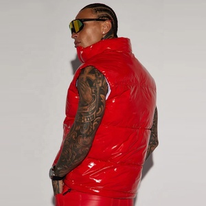 Brillant Premium Toile Bulle Sans Manches Vers Le Bas Puffer Gilet Thermique Imperméable Coupe-Vent avec Poches Latérales pour Hommes Femmes - Product Image 4