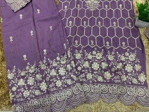 Nuevo Conjunto de 3 Piezas de Verano para Mujer, Estilo Indio-Pakistaní, Satinado, de Secado Rápido, Alta Elasticidad, por Encima de la Rodilla, Sharara Salwar Kameez - Product Image 5