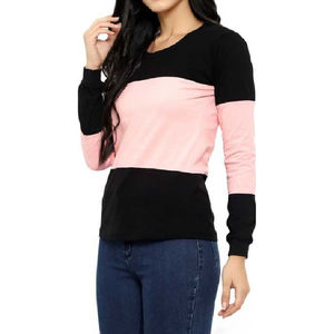 Camisetas cortas personalizadas para mujer, 100% algodón, material ligero, de secado rápido, transpirable, cuello redondo, logotipo personalizado - Product Image 2