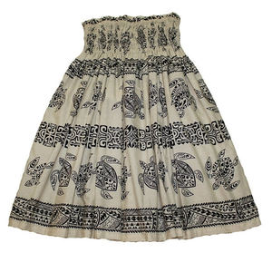 Vestido Maxi Floral Bordado Hawaiano de Otoño para Mujer, Vestido Informal Ligero de Algodón 100% para Vacaciones en la Playa o en una Isla Tropical - Product Image 1