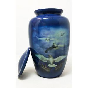 Urna de Cremación de Colibrí Blanco, Color Negro, Artículos Funerarios para Seres Queridos, Recuerdo Conmemorativo para Cenizas, Urna y Jarra de Metal para Decoración del Hogar - Product Image 4