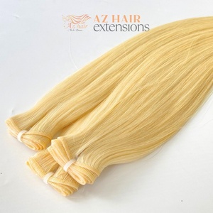 Precio al por mayor Grado 12A Cutícula Virgen Alineada Super Doble Extensiones de cabello Remy Genius Trama Estilo recto Cabello humano - Product Image 2