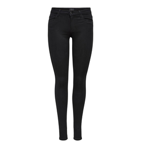 Jeans Negros de Mezclilla de Última Moda para Mujer, Corte Ajustado, Cintura Media, Elásticos, Tipo Lápiz, Servicio OEM - Product Image 6