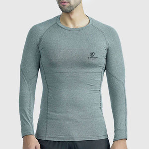 Chemise de compression à manches longues imprimée pour homme, vente flash, qualité supérieure, prix bas - Product Image 1
