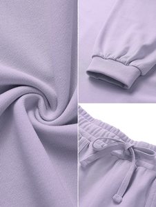 Conjunto de Sudadera y Pantalones Cortos Bordados Casuales de Primavera, Transpirables, de Primera Calidad, para Mujer, Talla Grande, Diseño Personalizado - Product Image 6