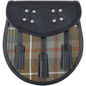 Nouveau design, kilt écossais fait main, tartan Mackenzie vieilli, sporran en cuir personnalisé avec 3 pompons pour homme, accessoire de mode des Highlands - Product Image 1