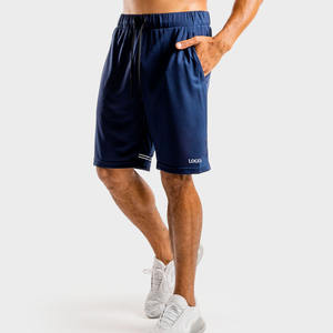 Pantalones cortos para hombre con cintura elástica y diseño de bolsillos laterales para comodidad diaria, con precio de fábrica para pedidos al por mayor y logotipo personalizado. - Product Image 1