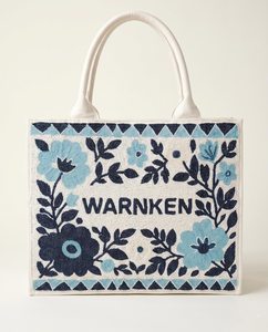 กระเป๋าถือประดับลูกปัด WARNKEN ของ MS Handicraft ลายดอกไม้สีฟ้า วัสดุแก้ว ลูกปัดสีและรูปทรงปรับแต่งได้ รุ่น Ms-wc-001 - Product Image 4