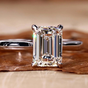 Anillo de Compromiso y Boda de Lujo para Mujer, Plata 925, con Zirconia Cúbica Brillante, Certificado IGI, de RB Gems - Product Image 2