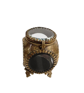 KAMRAN - Organizador de Joyas Rectangular de Latón Antiguo, Caja de Almacenamiento de Joyas de Viaje, Estuche de Exhibición de Aretes - Product Image 5