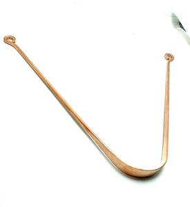 Raspador de Lengua Reutilizable Hecho a Mano de Cobre Puro de Lujo Marca Blossom |   Herramienta para el Cuidado Bucal con Aliento Fresco |   Venta al por Mayor Promocional - Product Image 3