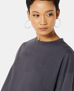 Camiseta de Mujer con Lavado Ácido, Estilo Casual, Tela Ligera, Ajuste Cómodo, Diseño Moderno para Uso Diario - Product Image 4
