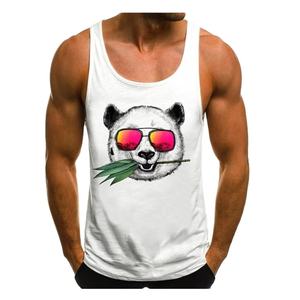 Nouvelle arrivée top qualité imprimé 100% coton simple jersey hommes sans manches débardeur du Bangladesh usine meilleur prix - Product Image 1