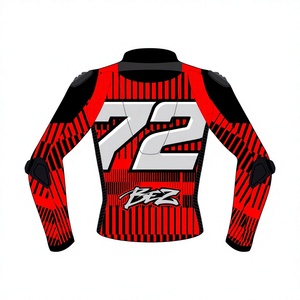มาร์โก เบซซ์ชี เสื้อแจ็คเก็ตแข่งรถ MotoCP เสื้อแจ็คเก็ตหนังสำหรับแข่งรถ/เสื้อแจ็คเก็ต แผ่นยืดหยุ่น กระชับสบาย ป้องกันแรงกระแทก มาตรฐาน CE - Product Image 2