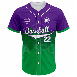 ชุดยูนิฟอร์มเบสบอลคุณภาพสูงแบบสั่งทำพิเศษ เสื้อเจอร์ซีย์ระบายอากาศ แห้งเร็ว ยืดได้สี่ทิศทาง ผลิตจากโพลีเอสเตอร์ 100% ชุดกีฬาสำหรับทีม - Product Image 2