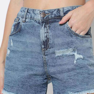 Nuevo Producto en Venta, Top Corto de Mezclilla para Mujer, Hecho de Algodón, Cintura Alta, Transpirable, Venta Directa de Fábrica OEM, Precio Económico - Product Image 5