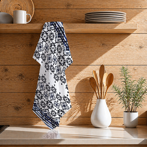 Serviette de cuisine en coton 100% premium, magnifique design imprimé, douce, absorbante, durable, fabriquée en Inde - Product Image 1