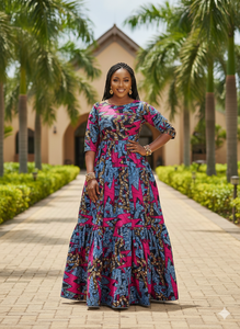 Tela de Lona 100% Algodón, Transpirable y Ecológica, con Estampado Batik Africano Tradicional de Alta Calidad, para Ropa de Bebés y Niños - Product Image 2