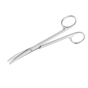 Ciseaux de dissection sur mesure de 16 cm, lame en acier inoxydable demi-or, bord lisse et arrondi, pour chirurgie générale, manche en acier - Product Image 6