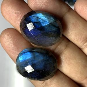 Wholesale Natural High Quality Blue Flash Labradorite Palm Stone Healing Crystal Quartz <b>Craft</b> for Fengshui Decor - Product Image 5