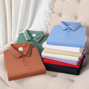Camisetas Polo Casuales para Hombre, Producto en Venta, Nuevo Diseño, Logotipo Personalizado, Color Sólido, Transpirables - Product Image 3
