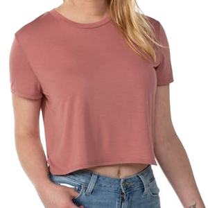 Short sleeves Women <b>Crop</b> <b>Top</b> T Shirts Loose Fit Cotton Yoga high demanding custom logo cheap price Women <b>Crop</b> <b>Top</b> T Shirts - Product Image 1