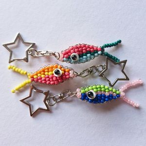 Creative Handmade Beaded Embroidery Key Ring Perfect for Gifts and Daily Use - Product Image 3