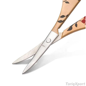 Custom Logo Vintage Gold Stainless Steel Cuticle <b>Nail</b> Scissors Professional Manicure Pedicure Tool - Product Image 3