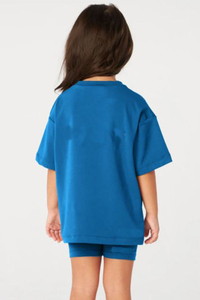 Custom Girls Oversized T shirt + Shorts Sets New Boys Girls Shorts Sets <b>Toddler</b> Comfortable Summer Wear for Kids Plus Size Sets - Product Image 3