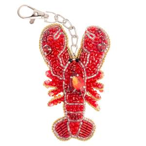 Colorful Handmade Seed Beaded <b>Keychain</b> With Creative Pattern Premium Handmade <b>Keychain</b> With Seed Bead Embroidery Details - Product Image 4