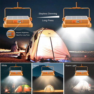 Lampe de travail LED IP66 portable d'extérieur rechargeable à 4 panneaux, batterie 1200/2400mAh, haute efficacité lumineuse, luminosité réglable - Product Image 3
