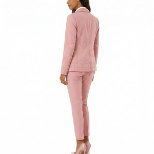 Women Elegant <b>Blazer</b> Pant Suit <b>Set</b> Professional Workwear Formal Trousers Outfit Wholesale Supplier - Product Image 5