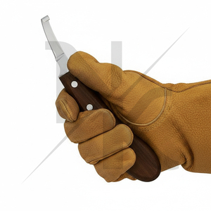 Cuchillos profesionales de alta calidad para pezuñas de caballo para diestros, herramientas de herrador con mango de madera, instrumentos de pedicura, instrumento veterinario - Product Image 5
