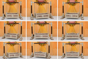 Decoración para Cuna de Bebé con Aspecto de Plata Alemana, Desmontable, Duradera, de Madera de Teca, Color Personalizado, Nueva Llegada, para Bodas y Eventos, DSTExports - Product Image 6