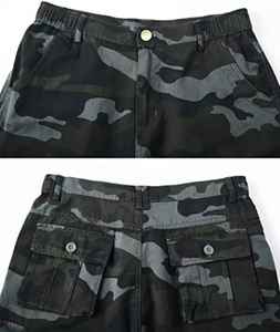 Shorts cargo utilitaires camouflage pour homme, séchage rapide, tactiques, streetwear d'été, multi-poches, décontractés - Product Image 5