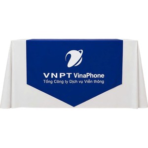 Bandera de Escritorio Inova Cross VNPT Azul de Poliéster con Impresión Digital, Asta de Aluminio, Duradera, para Actividades Promocionales - Product Image 2