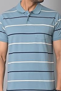 เสื้อโปโลลายทาง เสื้อโปโลพรีเมียม เสื้อโปโลทันสมัย เสื้อโปโลลำลองสำหรับผู้ชาย ผ้าสัมผัสนุ่ม - Product Image 2