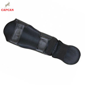 Protège-tibias de boxe légers en cuir avec sangles réglables, ajustement stable, forme ergonomique et couverture confortable - Product Image 5