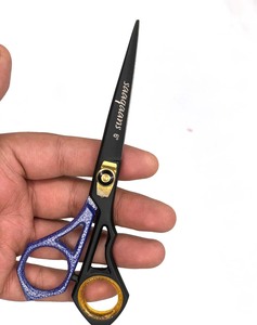 Ciseaux de barbier professionnels Tegra Hair CE, 6,5 pouces, acier inoxydable pakistanais 4Cr13, manche en caoutchouc, pour droitiers, très demandés - Product Image 5