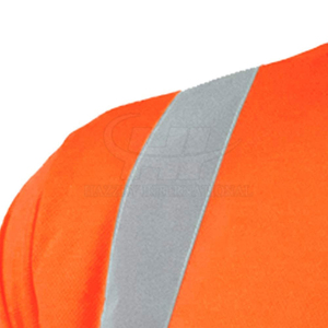 Camisetas de Trabajo para Hombre de Alta Calidad, ANSI Clase 1, Último Diseño, Personalizadas, Reflectantes, de Poliéster Ligero y Alta Visibilidad - Product Image 3
