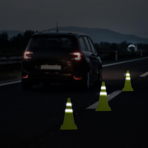 CITICITY 18 Inch Collapsible Traffic Safety Cones Green Pop-up Cones with Reflective Collar for Road Safety and Driving Training - Product Image 6