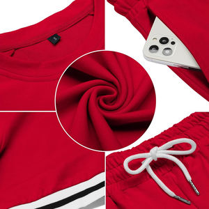 Ensemble de sport d'été personnalisé pour homme – T-shirt imprimé sérigraphié à motif uni et short à taille élastique pour adultes - Product Image 6