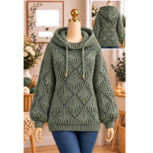 Pulls 100% acrylique ou coton, calibre 12, pour femmes, très tendance, style décontracté, pour la saison hivernale, fournisseur du Bangladesh. - Product Image 4