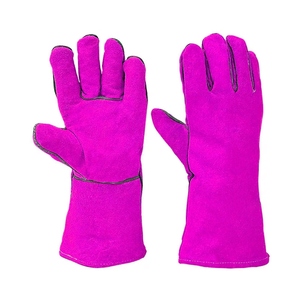 Guantes de Soldadura de Cuero Vacuno de Primera Calidad, Resistentes al Calor y a las Chispas, para Bomberos, Construcción y Barbacoa - Product Image 4